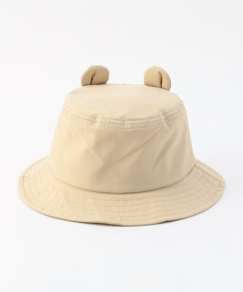 COMME CA ISM(コムサイズム)の「UVカット クマ耳付きハット(ハット・キッズ・ベージュ/ホワイト・MEDIUM/LARGE)」の12枚目の写真