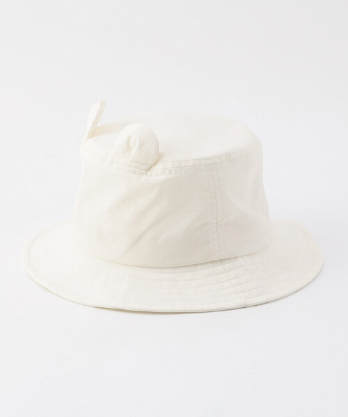 COMME CA ISM(コムサイズム)の「UVカット クマ耳付きハット(ハット・キッズ・ベージュ/ホワイト・MEDIUM/LARGE)」の4枚目の写真