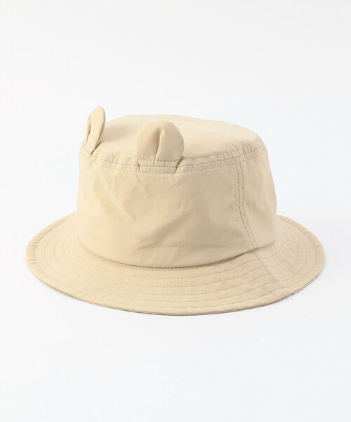 COMME CA ISM(コムサイズム)の「UVカット クマ耳付きハット(ハット・キッズ・ベージュ/ホワイト・MEDIUM/LARGE)」の5枚目の写真