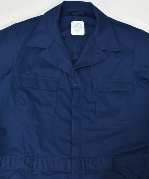 VINTAGE(ヴィンテージ)の「【ヴィンテージ古着】90's ミリタリー U.S.NAVY ユーティリティーカバーオール ジャンプスーツ オールインワン(つなぎ/オールインワン・メンズ・ネイビー・46)」の2枚目の写真