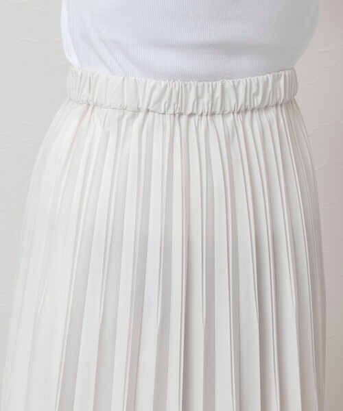 NOLLEY’S（ノーリーズ）の「プリーツスカート（スカート・レディース・ネイビー/オフホワイト/ベージュ・38/36）」の6枚目の写真