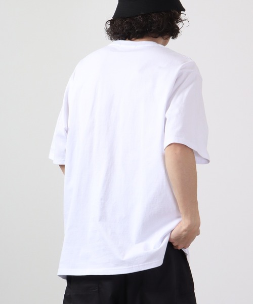 RE730（アールイーセブンサーティー）の「RE730 なみおくんプリント ルーズ半袖Tシャツ（Tシャツ/カットソー・メンズ・ホワイト系その他/ブラック系その他/ブラック・XL/L/M）」の5枚目の写真