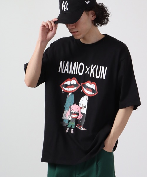 RE730（アールイーセブンサーティー）の「RE730 なみおくんプリント ルーズ半袖Tシャツ（Tシャツ/カットソー・メンズ・ホワイト系その他/ブラック系その他/ブラック・XL/L/M）」の16枚目の写真