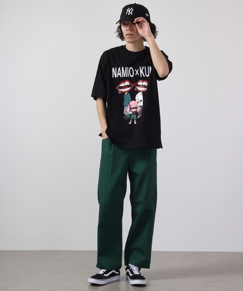 RE730（アールイーセブンサーティー）の「RE730 なみおくんプリント ルーズ半袖Tシャツ（Tシャツ/カットソー・メンズ・ホワイト系その他/ブラック系その他/ブラック・XL/L/M）」の20枚目の写真