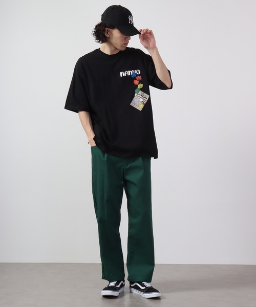 RE730（アールイーセブンサーティー）の「RE730 なみおくんプリント ルーズ半袖Tシャツ（Tシャツ/カットソー・メンズ・ホワイト系その他/ブラック系その他/ブラック・XL/L/M）」の14枚目の写真