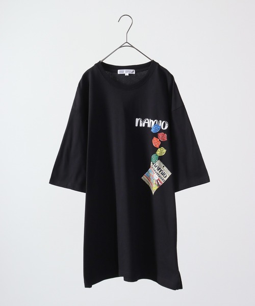 RE730（アールイーセブンサーティー）の「RE730 なみおくんプリント ルーズ半袖Tシャツ（Tシャツ/カットソー・メンズ・ホワイト系その他/ブラック系その他/ブラック・XL/L/M）」の21枚目の写真