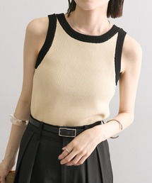 mystic | 配色ニットタンクトップ(タンクトップ)
