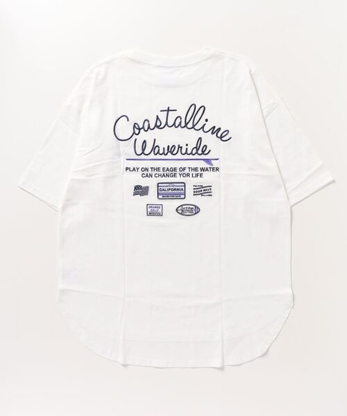 Mac-House(マックハウス)の「UNDERWRAPS アンダーラップス ラウンドヘムビッグシルエットTシャツ(Tシャツ/カットソー・レディース・ピンク/ミント/ホワイト・フリー)」の4枚目の写真