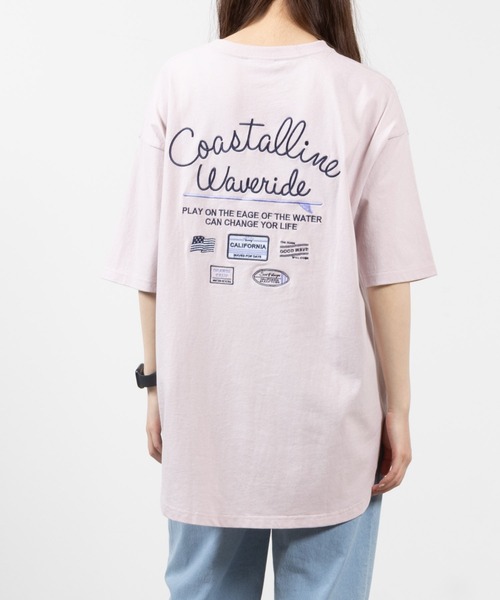 Mac-House(マックハウス)の「UNDERWRAPS アンダーラップス ラウンドヘムビッグシルエットTシャツ(Tシャツ/カットソー・レディース・ピンク/ミント/ホワイト・フリー)」の1枚目の写真