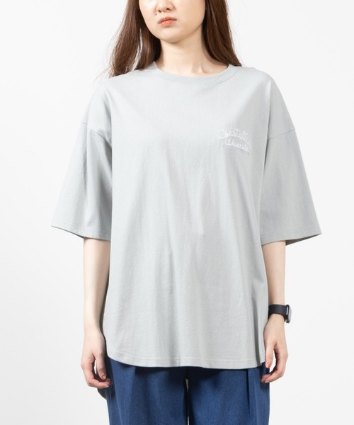 Mac-House(マックハウス)の「UNDERWRAPS アンダーラップス ラウンドヘムビッグシルエットTシャツ(Tシャツ/カットソー・レディース・ピンク/ミント/ホワイト・フリー)」の9枚目の写真