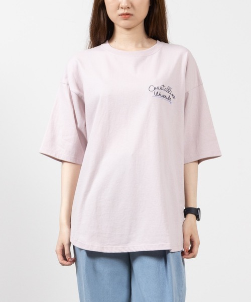 Mac-House(マックハウス)の「UNDERWRAPS アンダーラップス ラウンドヘムビッグシルエットTシャツ(Tシャツ/カットソー・レディース・ピンク/ミント/ホワイト・フリー)」の14枚目の写真