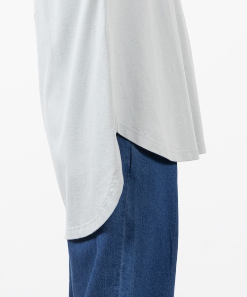 Mac-House(マックハウス)の「UNDERWRAPS アンダーラップス ラウンドヘムビッグシルエットTシャツ(Tシャツ/カットソー・レディース・ピンク/ミント/ホワイト・フリー)」の12枚目の写真