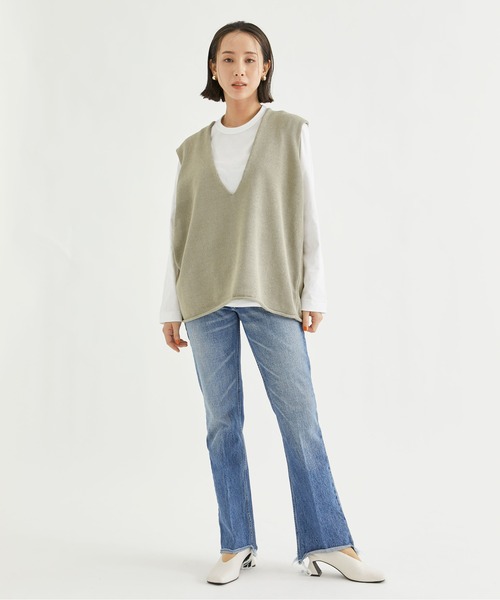 INSCRIRE(アンスクリア)の「【INSCRIRE/アンスクリア】002Flare Denim/フレアーデニム(デニムパンツ・レディース・ブルー・X-SMALL)」の11枚目の写真