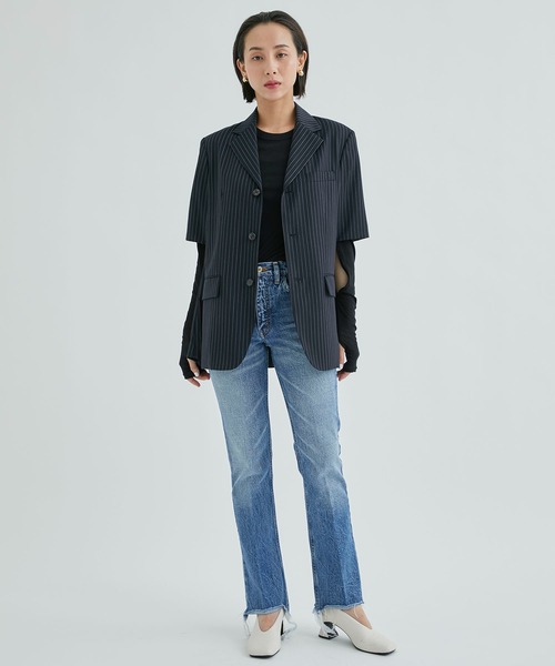 INSCRIRE(アンスクリア)の「【INSCRIRE/アンスクリア】002Flare Denim/フレアーデニム(デニムパンツ・レディース・ブルー・X-SMALL)」の9枚目の写真