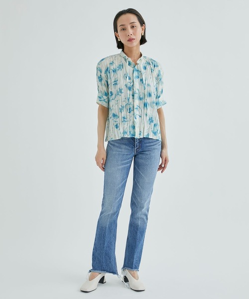 INSCRIRE(アンスクリア)の「【INSCRIRE/アンスクリア】002Flare Denim/フレアーデニム(デニムパンツ・レディース・ブルー・X-SMALL)」の6枚目の写真
