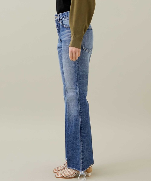 INSCRIRE(アンスクリア)の「【INSCRIRE/アンスクリア】002Flare Denim/フレアーデニム(デニムパンツ・レディース・ブルー・X-SMALL)」の8枚目の写真