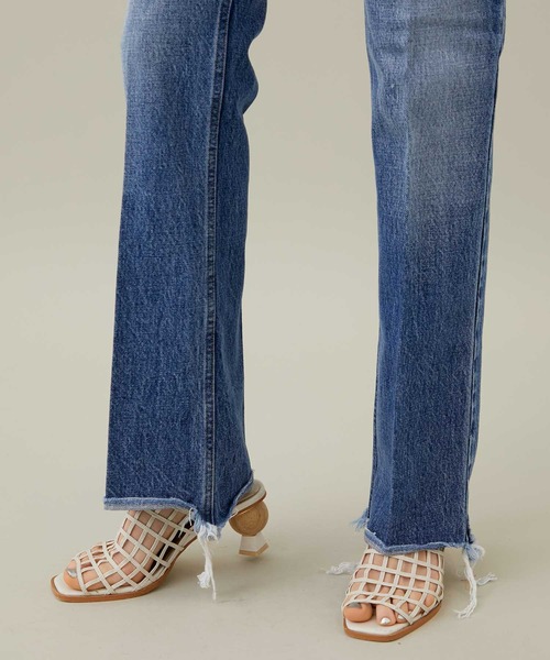 INSCRIRE(アンスクリア)の「【INSCRIRE/アンスクリア】002Flare Denim/フレアーデニム(デニムパンツ・レディース・ブルー・X-SMALL)」の7枚目の写真