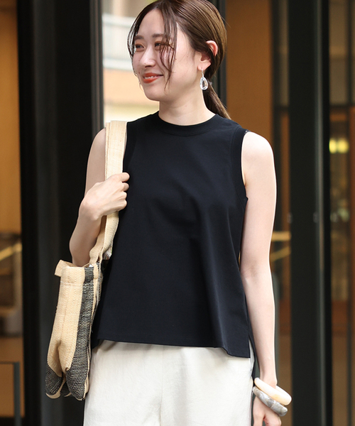 IENA（イエナ）の「TRAPAZEノースリーブTシャツ（Tシャツ