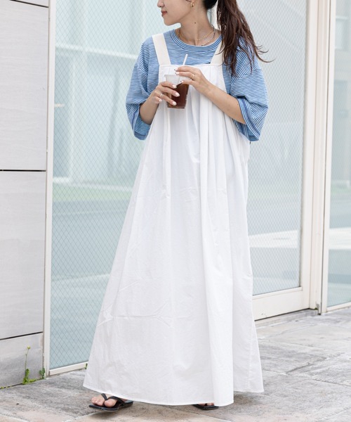 CIAOPANIC TYPY(チャオパニックティピー)の「シアーボーダー配色ステッチ半袖TEE(Tシャツ/カットソー・レディース・チャコールグレー/スカイブルー/アイボリー・ONE SIZE)」の21枚目の写真