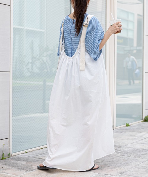 CIAOPANIC TYPY(チャオパニックティピー)の「シアーボーダー配色ステッチ半袖TEE(Tシャツ/カットソー・レディース・チャコールグレー/スカイブルー/アイボリー・ONE SIZE)」の17枚目の写真