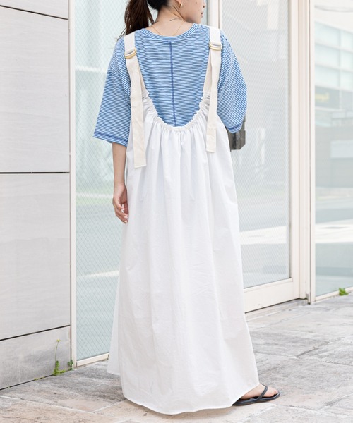 CIAOPANIC TYPY(チャオパニックティピー)の「シアーボーダー配色ステッチ半袖TEE(Tシャツ/カットソー・レディース・チャコールグレー/スカイブルー/アイボリー・ONE SIZE)」の10枚目の写真