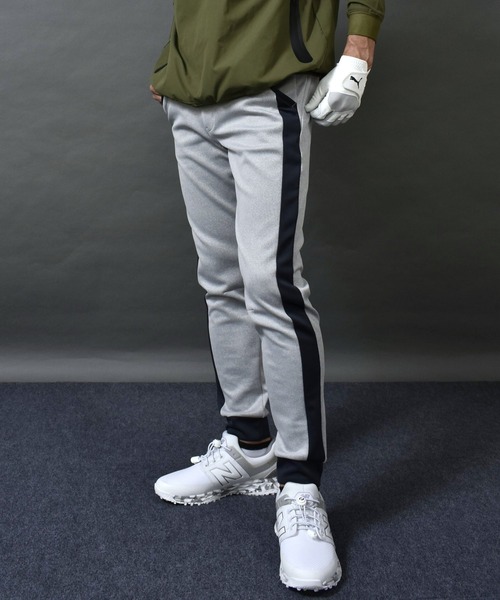 COMON GOLF(コモンゴルフ)の「ポンチ ストレッチ ジャージ素材 ライン入り ゴルフウェア ジョガーパンツ(スウェットパンツ・メンズ・杢グレー/ネイビー/グレー系2/チャコールグレー・M/L/XL/XXL/XXXL)」の8枚目の写真