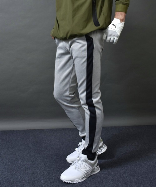 COMON GOLF(コモンゴルフ)の「ポンチ ストレッチ ジャージ素材 ライン入り ゴルフウェア ジョガーパンツ(スウェットパンツ・メンズ・杢グレー/ネイビー/グレー系2/チャコールグレー・M/L/XL/XXL/XXXL)」の9枚目の写真