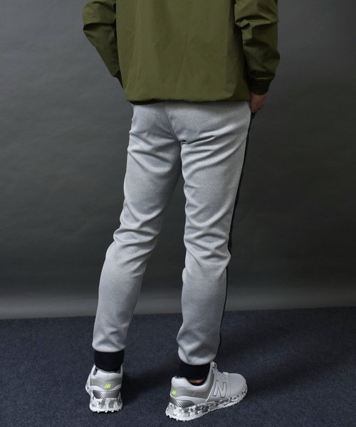 COMON GOLF(コモンゴルフ)の「ポンチ ストレッチ ジャージ素材 ライン入り ゴルフウェア ジョガーパンツ(スウェットパンツ・メンズ・杢グレー/ネイビー/グレー系2/チャコールグレー・M/L/XL/XXL/XXXL)」の12枚目の写真