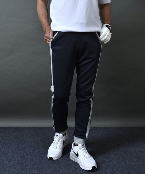 COMON GOLF(コモンゴルフ)の「ポンチ ストレッチ ジャージ素材 ライン入り ゴルフウェア ジョガーパンツ(スウェットパンツ・メンズ・杢グレー/ネイビー/グレー系2/チャコールグレー・M/L/XL/XXL/XXXL)」の19枚目の写真