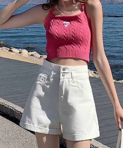 NANEA（ナネア）の「デニムショートパンツ（デニムパンツ・レディース・ブラック/ホワイト/ブルー・SMALL/MEDIUM/LARGE/X-LARGE）」の9枚目の写真