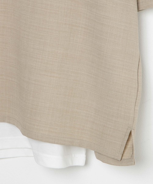 WEGO（ウィゴー）の「WEGO/アンサンブル アクセ付きプルオーバーシャツ（アンサンブル・メンズ・スミクロ/ベージュ・LARGE/MEDIUM）」の22枚目の写真