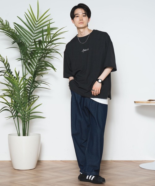 WEGO（ウィゴー）の「WEGO/アンサンブル アクセ付きプルオーバーシャツ（アンサンブル・メンズ・スミクロ/ベージュ・LARGE/MEDIUM）」の3枚目の写真