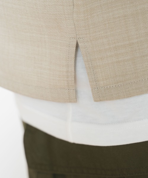 WEGO（ウィゴー）の「WEGO/アンサンブル アクセ付きプルオーバーシャツ（アンサンブル・メンズ・スミクロ/ベージュ・LARGE/MEDIUM）」の6枚目の写真