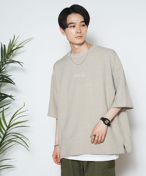 WEGO（ウィゴー）の「WEGO/アンサンブル アクセ付きプルオーバーシャツ（アンサンブル・メンズ・スミクロ/ベージュ・LARGE/MEDIUM）」の11枚目の写真