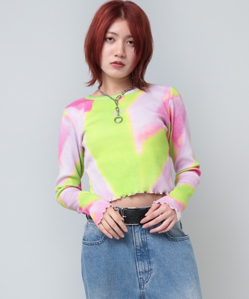 セール】M2105 タイダイリブロンT（Tシャツ/カットソー）｜RNA