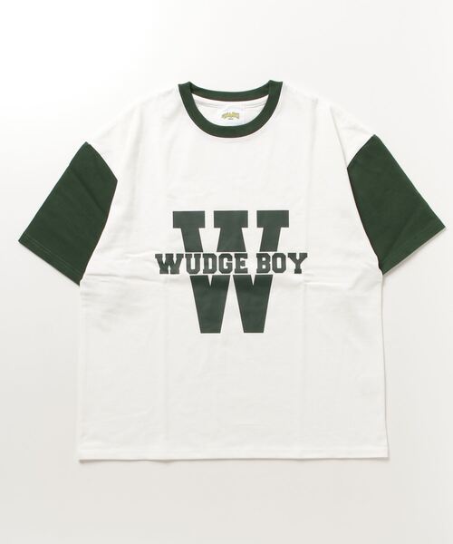 WudgeBoy（ワッジボーイ）の「W coloring TEE（Tシャツ/カットソー・レディース・オレンジ/エンジ/グレー/ブラック/ネイビー/オフホワイト・MEDIUM/LARGE）」の7枚目の写真