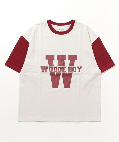 WudgeBoy（ワッジボーイ）の「W coloring TEE（Tシャツ/カットソー・レディース・オレンジ/エンジ/グレー/ブラック/ネイビー/オフホワイト・MEDIUM/LARGE）」の9枚目の写真