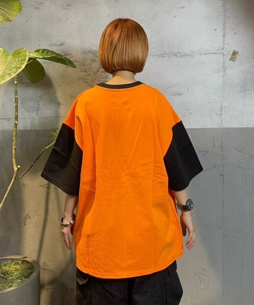 WudgeBoy（ワッジボーイ）の「W coloring TEE（Tシャツ/カットソー・レディース・オレンジ/エンジ/グレー/ブラック/ネイビー/オフホワイト・MEDIUM/LARGE）」の13枚目の写真
