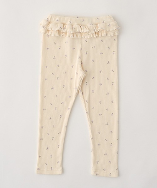 Lycee mine（リセマイン）の「アソートテレコふりふりレギンス（レギンス/スパッツ・キッズ・ブラック/グレー/ブルーグレー/トップグレー/アイボリー/レンガ/モスグリーン・100cm/110cm/120cm/130cm/140cm/150cm）」の16枚目の写真