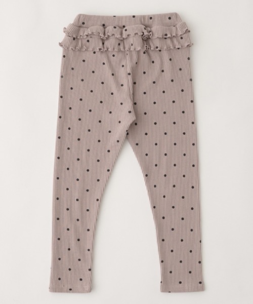 Lycee mine（リセマイン）の「アソートテレコふりふりレギンス（レギンス/スパッツ・キッズ・ブラック/グレー/ブルーグレー/トップグレー/アイボリー/レンガ/モスグリーン・100cm/110cm/120cm/130cm/140cm/150cm）」の19枚目の写真