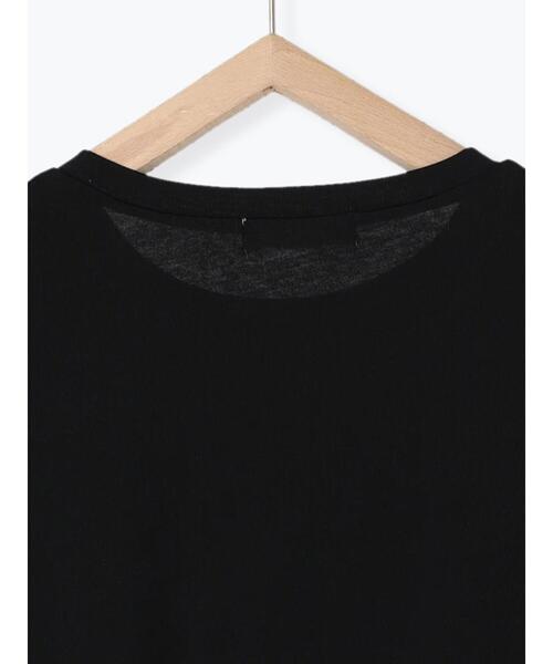 Samansa Mos2 blue（サマンサモスモスブルー）の「ロゴビッグTシャツ（Tシャツ/カットソー・レディース・グリーン/ブラック/オフホワイト/シルバーグレー/ベージュ・F）」の14枚目の写真