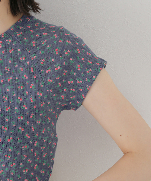 JOINT WORKS(ジョイントワークス)の「フラワーバックデザインTシャツ(Tシャツ/カットソー・レディース・チャコールグレー/ネイビー・FREE)」の8枚目の写真