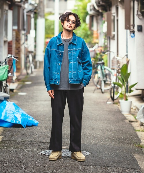 NULL(ヌル)の「【NULL】テープ使い ライン トラックパンツ(その他パンツ・メンズ・バーガンディー/ネイビー/ブラック・MEDIUM/LARGE)」の4枚目の写真