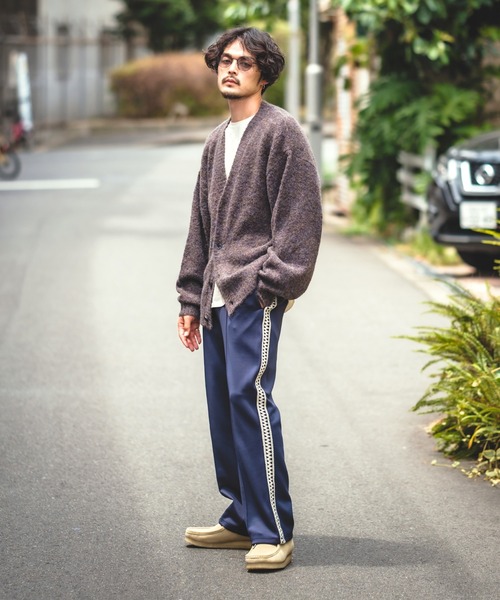 NULL(ヌル)の「【NULL】テープ使い ライン トラックパンツ(その他パンツ・メンズ・バーガンディー/ネイビー/ブラック・MEDIUM/LARGE)」の10枚目の写真