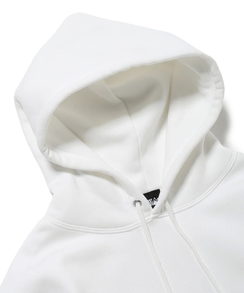 FIRST DOWN（ファーストダウン）の「FIRST DOWN/ファーストダウン LOGO HOODED SWEAT/オーバーサイズ 裏起毛 ロゴ ワンポイント刺繍 スウェット パーカー（パーカー・メンズ・ネイビー/ホワイト/グレー・M/L/XL）」の13枚目の写真