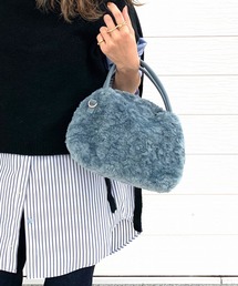 Q | カールフェイクファーミニトート(トートバッグ)