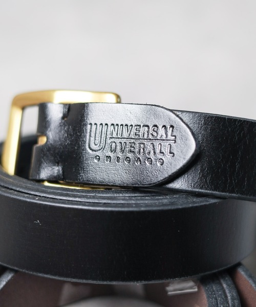 UNIVERSAL OVERALL（ユニバーサルオーバーオール）の「【UNIVERSAL OVERALL（ユニバーサルオーバーオール）】30mmギャリソンレザーベルト（ベルト・レディース・ダークブラウン/ブラック・FREE）」の7枚目の写真