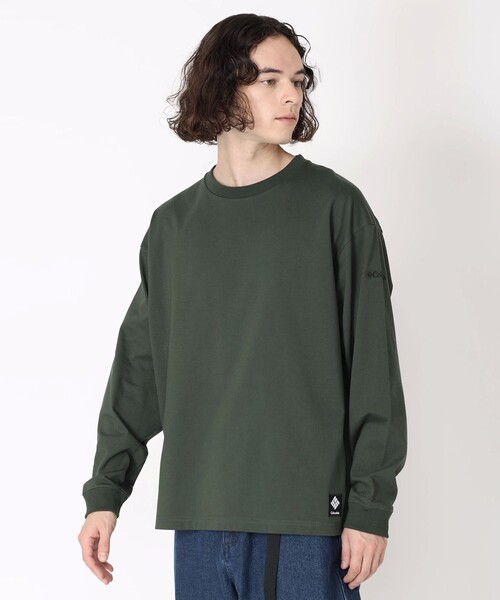 Columbia（コロンビア）の「ミラーズクレストロングスリーブグラフィックTシャツ（Tシャツ/カットソー・メンズ・パープル/ネイビー/グリーン/ホワイト/ブラック/オレンジ・L/M/S/XL）」の7枚目の写真