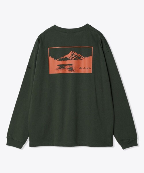 Columbia（コロンビア）の「ミラーズクレストロングスリーブグラフィックTシャツ（Tシャツ/カットソー・メンズ・パープル/ネイビー/グリーン/ホワイト/ブラック/オレンジ・L/M/S/XL）」の19枚目の写真