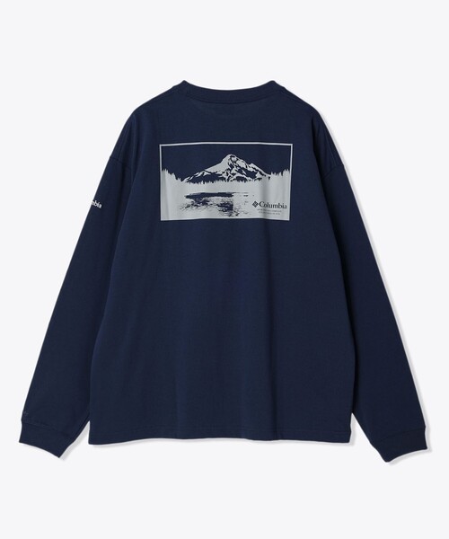Columbia（コロンビア）の「ミラーズクレストロングスリーブグラフィックTシャツ（Tシャツ/カットソー・メンズ・パープル/ネイビー/グリーン/ホワイト/ブラック/オレンジ・L/M/S/XL）」の20枚目の写真